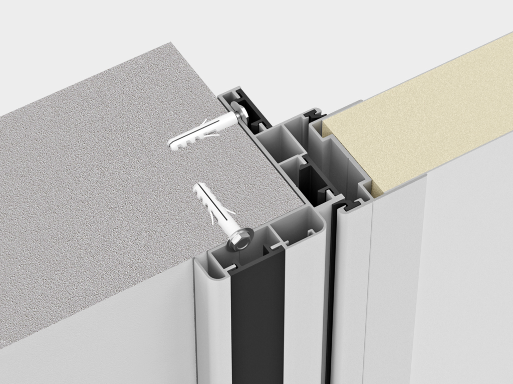 Монтаж без внутренней рамы.